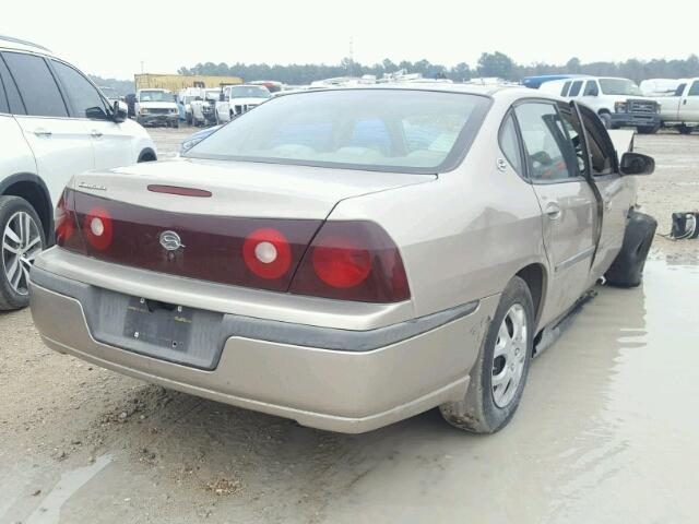 2G1WF52E829271159 - 2002 CHEVROLET IMPALA GOLD photo 4