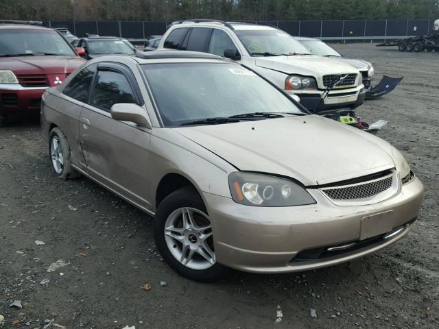 1HGEM219X2L085709 - 2002 HONDA CIVIC EX GOLD photo 1