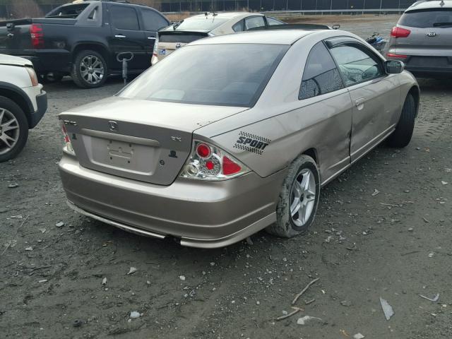 1HGEM219X2L085709 - 2002 HONDA CIVIC EX GOLD photo 4