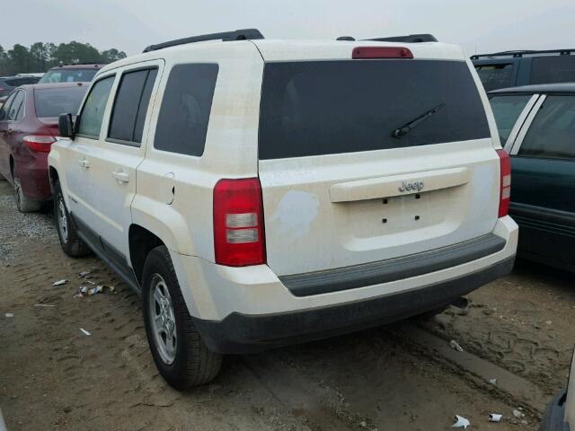 1C4NJPBA3GD760248 - 2016 JEEP PATRIOT SP WHITE photo 3