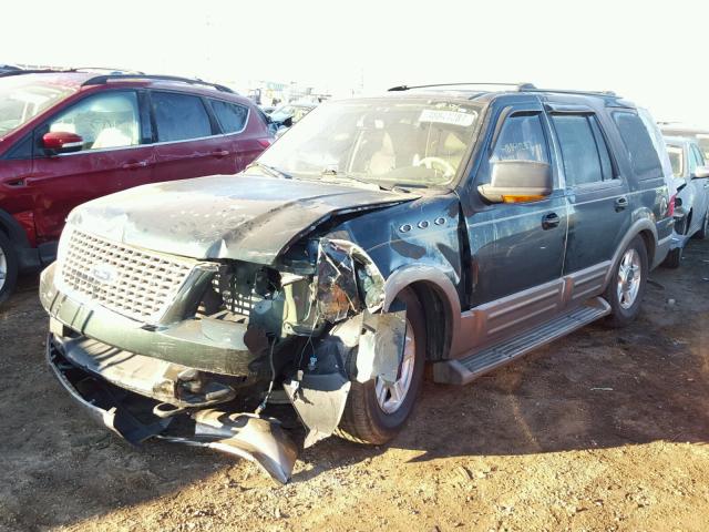 1FMFU18L44LA66702 - 2004 FORD EXPEDITION GREEN photo 2