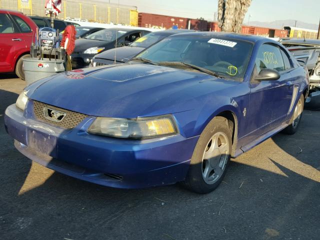 1FAFP40403F441957 - 2003 FORD MUSTANG BLUE photo 2