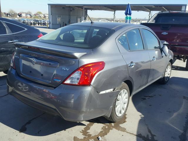 3N1CN7AP4GL893325 - 2016 NISSAN VERSA S GRAY photo 4