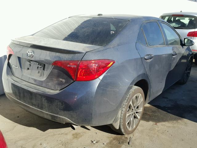 5YFBURHE6HP575593 - 2017 TOYOTA COROLLA L SILVER photo 4