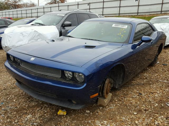 2B3LJ44V09H606593 - 2009 DODGE CHALLENGER BLUE photo 2