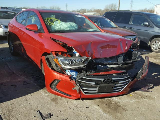 5NPD84LF2HH210079 - 2017 HYUNDAI ELANTRA SE RED photo 1