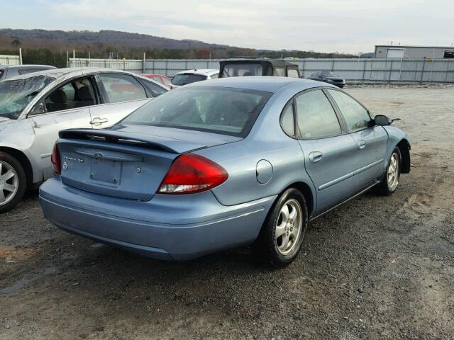 1FAFP53U76A143232 - 2006 FORD TAURUS SE BLUE photo 4