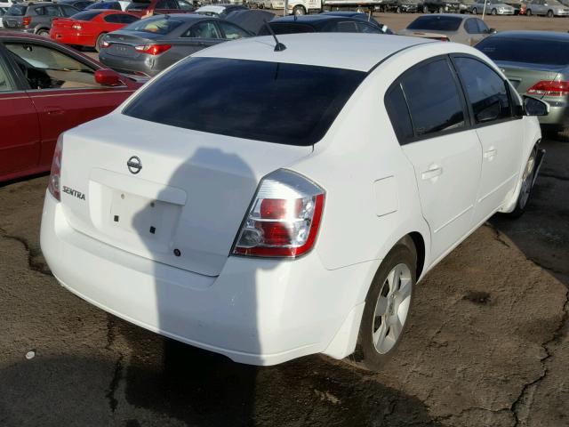 3N1AB61E18L720310 - 2008 NISSAN SENTRA 2.0 WHITE photo 4