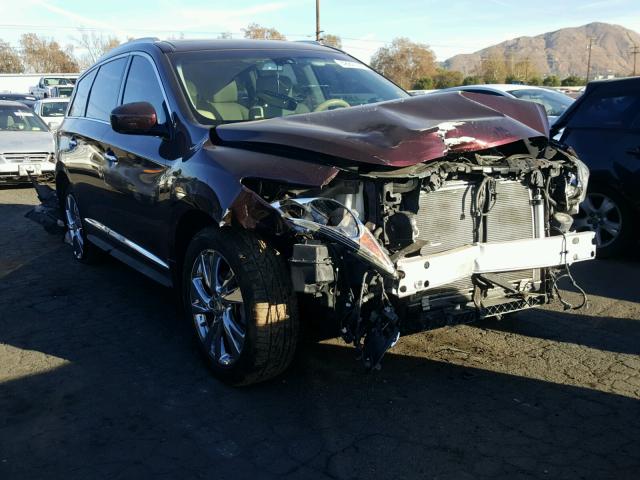 5N1AL0MNXDC327989 - 2013 INFINITI JX35 BASE BURGUNDY photo 1