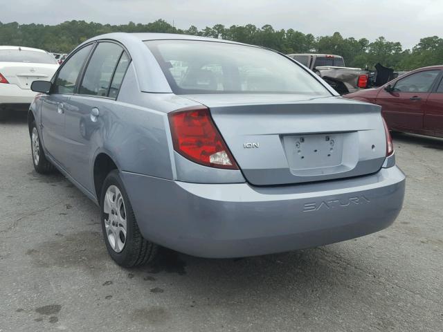1G8AZ52FX3Z191364 - 2003 SATURN ION LEVEL BLUE photo 3