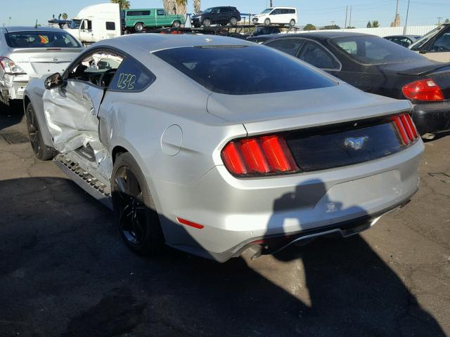 1FA6P8TH6G5261206 - 2016 FORD MUSTANG SILVER photo 3