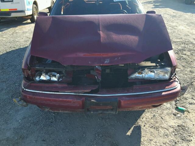 1G2HX53L8P1202563 - 1993 PONTIAC BONNEVILLE BURGUNDY photo 9