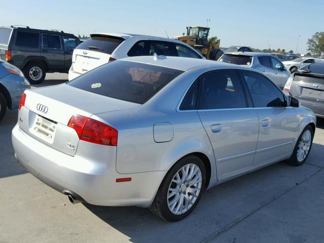 WAUDG78E55A538245 - 2005 AUDI A4 3.2 QUA SILVER photo 4