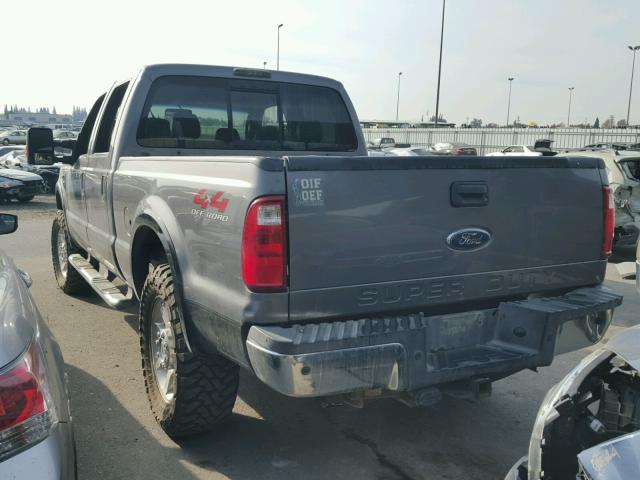 1FTSW21R89EA73987 - 2009 FORD F250 SUPER GRAY photo 3