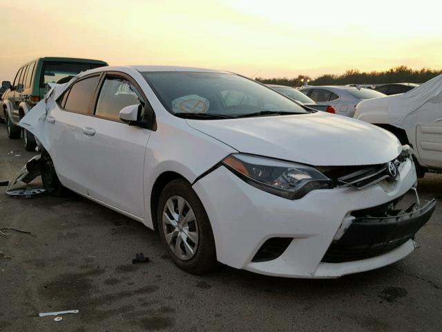 2T1BURHE7EC153179 - 2014 TOYOTA COROLLA L WHITE photo 1