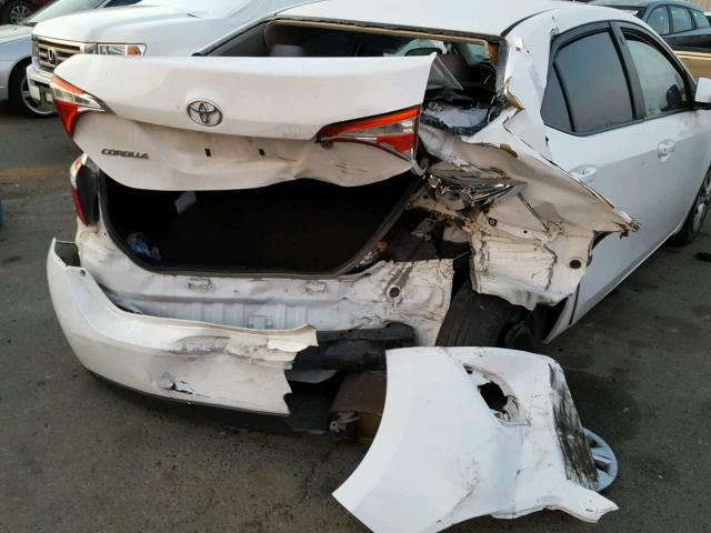 2T1BURHE7EC153179 - 2014 TOYOTA COROLLA L WHITE photo 9