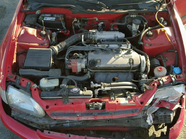 1HGEJ2227RL036732 - 1994 HONDA CIVIC DX RED photo 7