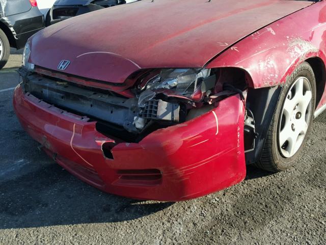 1HGEJ2227RL036732 - 1994 HONDA CIVIC DX RED photo 9