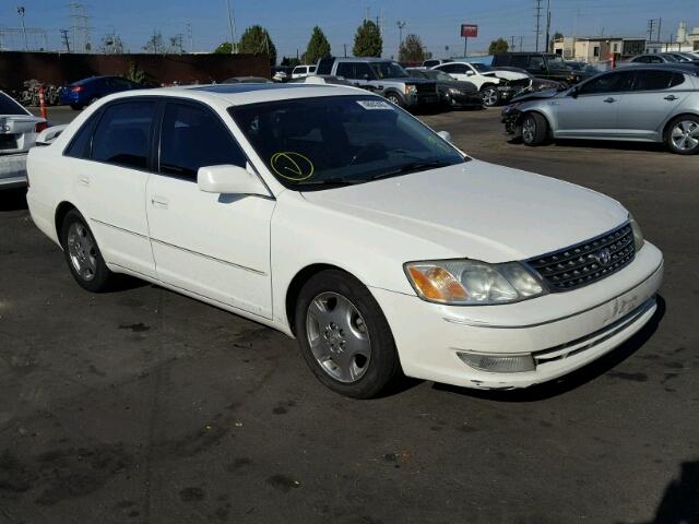 4T1BF28B63U304824 - 2003 TOYOTA AVALON XL WHITE photo 1