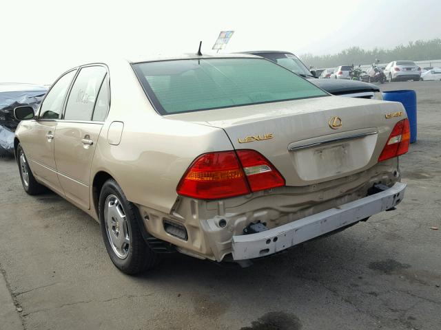 JTHBN30F420067623 - 2002 LEXUS LS 430 GOLD photo 3