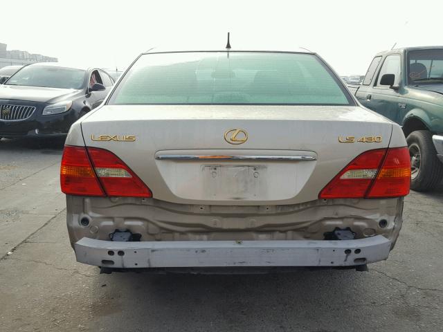 JTHBN30F420067623 - 2002 LEXUS LS 430 GOLD photo 9