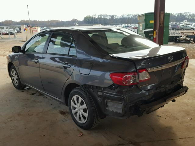 2T1BU4EEXBC683827 - 2011 TOYOTA COROLLA BA CHARCOAL photo 3