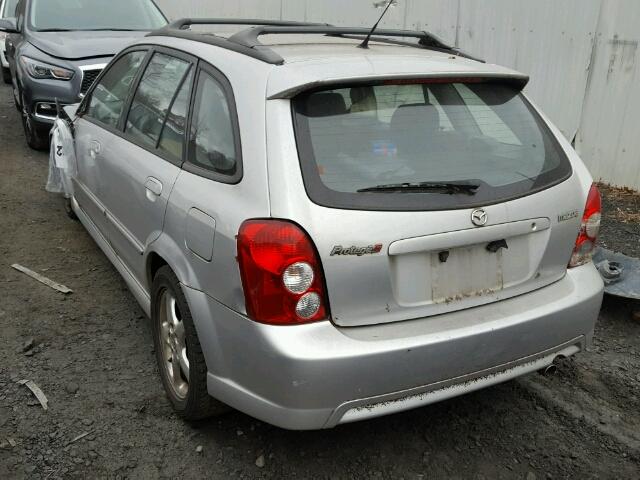 JM1BJ245321490650 - 2002 MAZDA PROTEGE PR SILVER photo 3