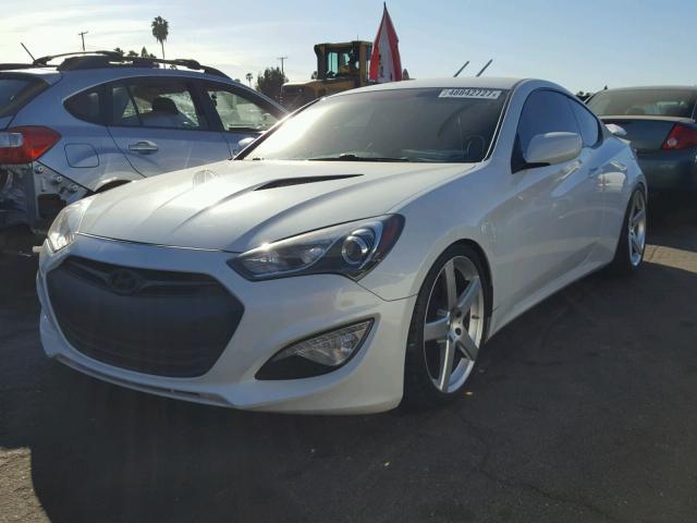 KMHHT6KD4DU105633 - 2013 HYUNDAI GENESIS CO WHITE photo 2