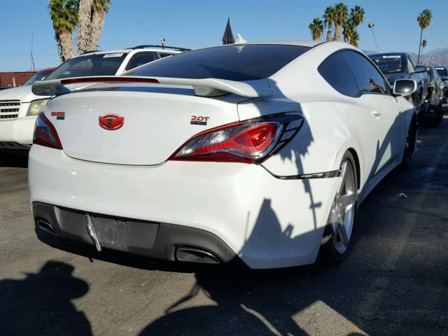 KMHHT6KD4DU105633 - 2013 HYUNDAI GENESIS CO WHITE photo 4