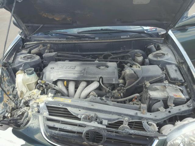 2T1BR12EX1C400457 - 2001 TOYOTA COROLLA CE GREEN photo 7