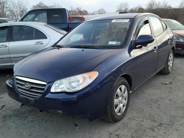 KMHDU46DX8U367141 - 2008 HYUNDAI ELANTRA GL BLUE photo 2