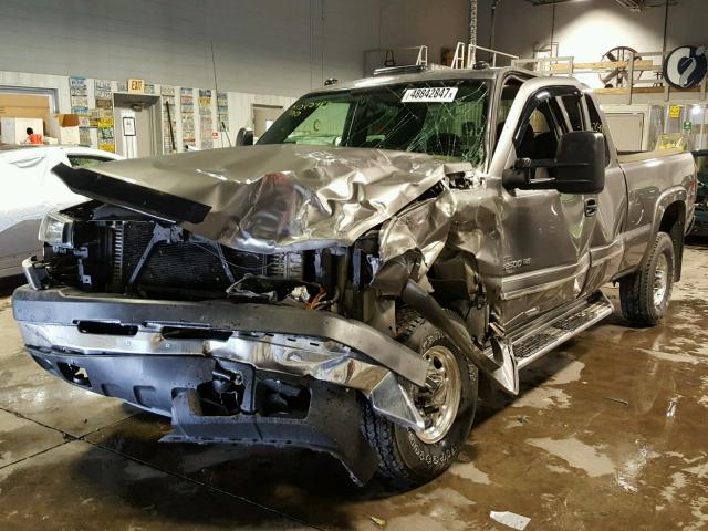 1GCHK29D07E174498 - 2007 CHEVROLET SILVERADO GRAY photo 2