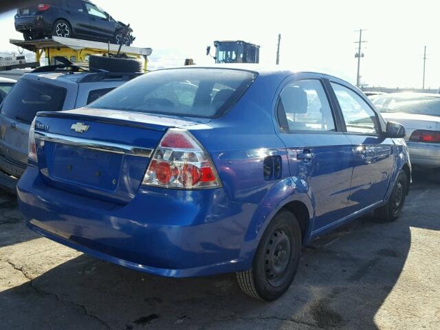 KL1TD56E69B663289 - 2009 CHEVROLET AVEO LS 蓝色 照片 4
