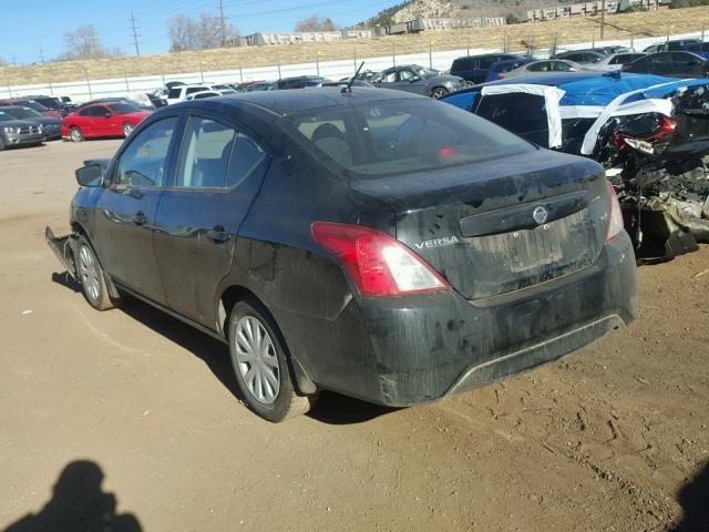 3N1CN7AP4GL855528 - 2016 NISSAN VERSA S BLACK photo 3