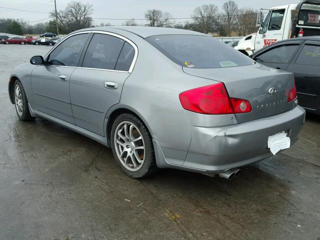 JNKCV51E65M217170 - 2005 INFINITI G35 GRAY photo 3