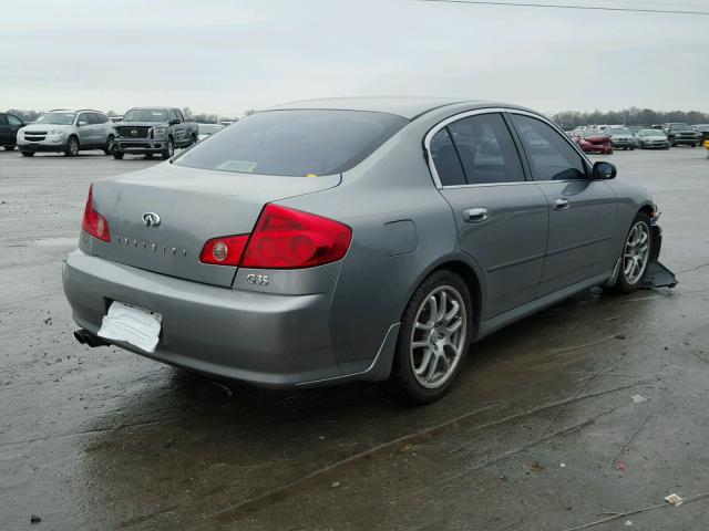 JNKCV51E65M217170 - 2005 INFINITI G35 GRAY photo 4