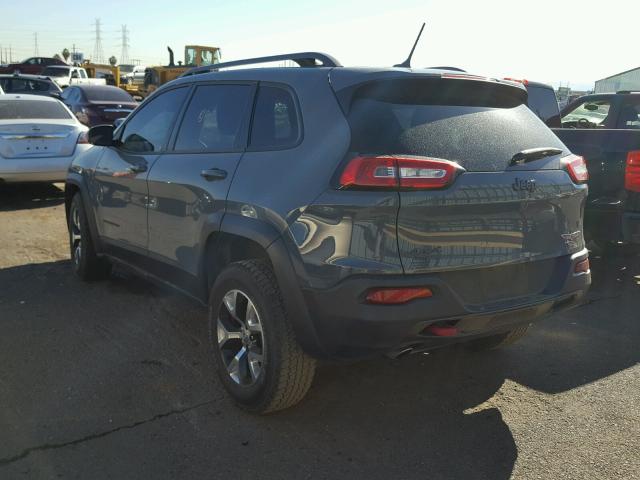 1C4PJMBB9FW551180 - 2015 JEEP CHEROKEE T GRAY photo 3