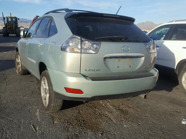 2T2HA31UX6C095406 - 2006 LEXUS RX 330 GREEN photo 3