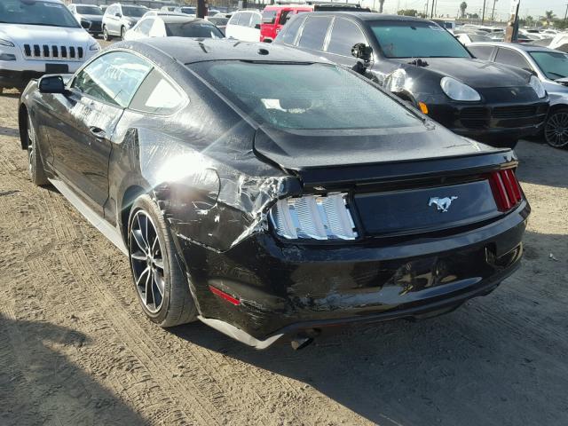 1FA6P8TH0G5317866 - 2016 FORD MUSTANG BLACK photo 3