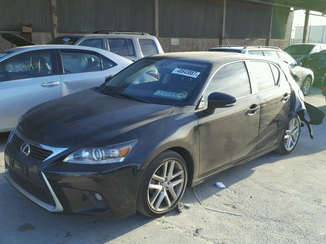 JTHKD5BH1F2241168 - 2015 LEXUS CT 200 BLACK photo 2