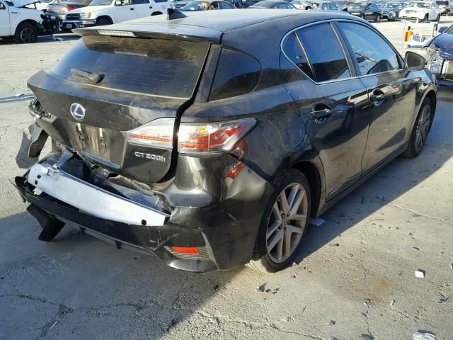 JTHKD5BH1F2241168 - 2015 LEXUS CT 200 BLACK photo 4