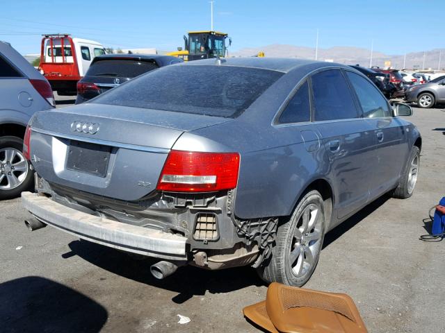 WAUAH74F27N027960 - 2007 AUDI A6 3.2 GRAY photo 4