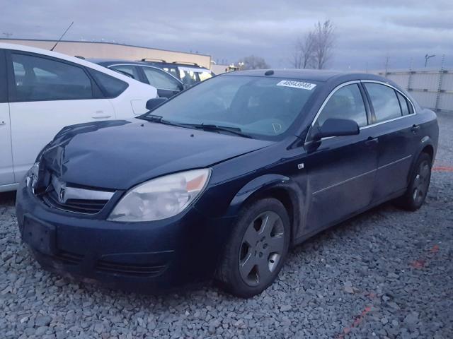 1G8ZS57N87F169992 - 2007 SATURN AURA XE BLUE photo 2