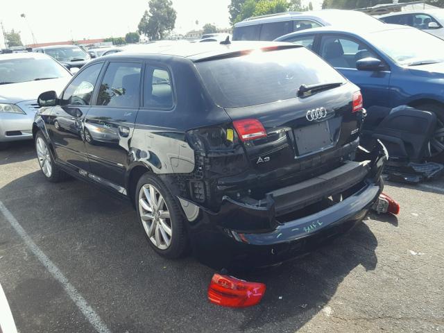 WAUHE78P29A135788 - 2009 AUDI A3 2.0T BLACK photo 3