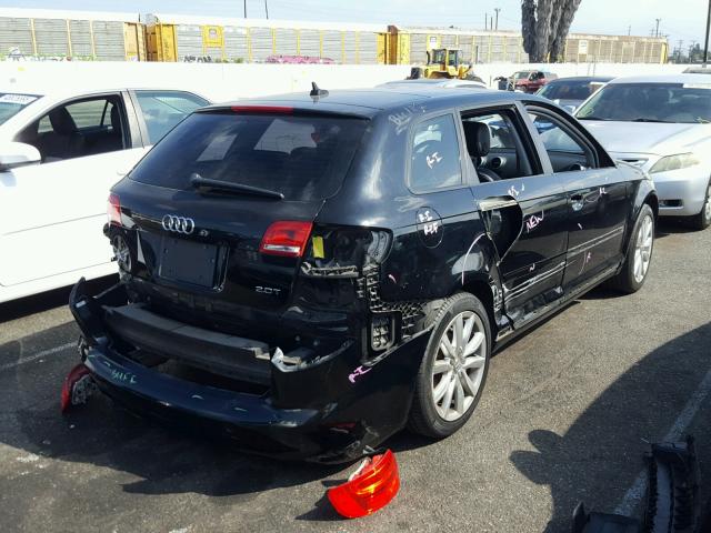 WAUHE78P29A135788 - 2009 AUDI A3 2.0T BLACK photo 4