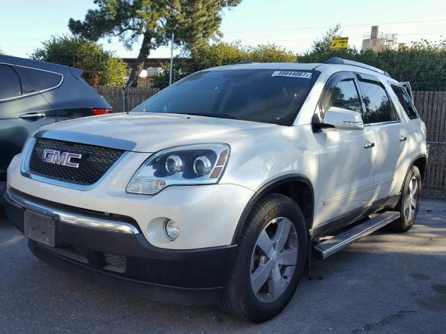 1GKKRRED9BJ166940 - 2011 GMC ACADIA SLT WHITE photo 2