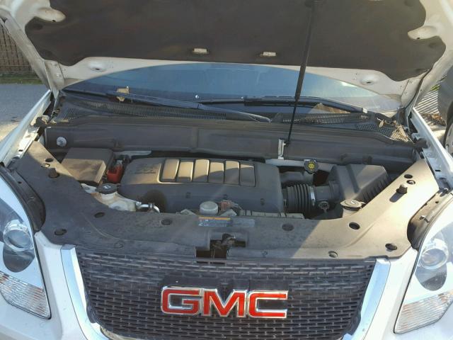 1GKKRRED9BJ166940 - 2011 GMC ACADIA SLT WHITE photo 7