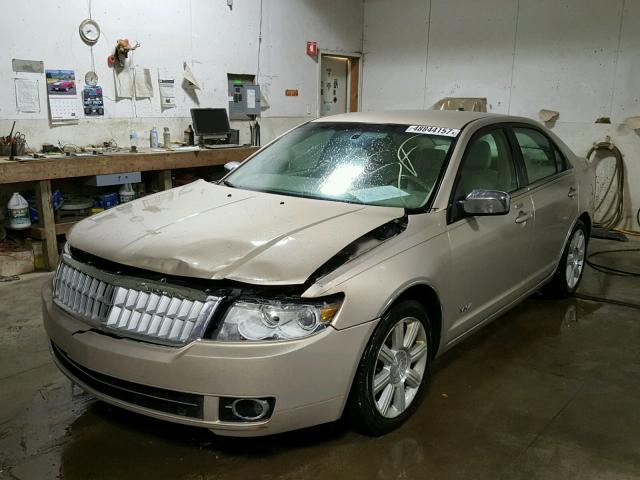 3LNHM26T08R657313 - 2008 LINCOLN MKZ ოქროსფერი ფოტო 2
