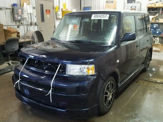 JTLKT324850186934 - 2005 TOYOTA SCION XB BLUE photo 2