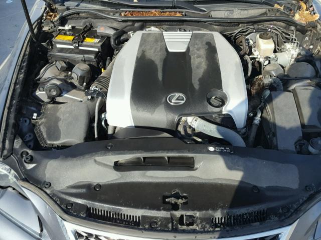 JTHBE1D23E5000871 - 2014 LEXUS IS 350 GRAY photo 7